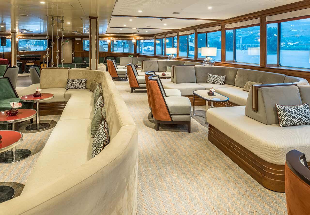 The onboard lounge